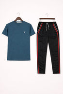 Raح Polo Half Fleece Shirt With Baggy Trouser
