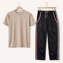 Raح Polo Half Fleece Shirt With Baggy Trouser