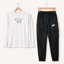 Raح Shirt Full Fleece With Cargo Trouser